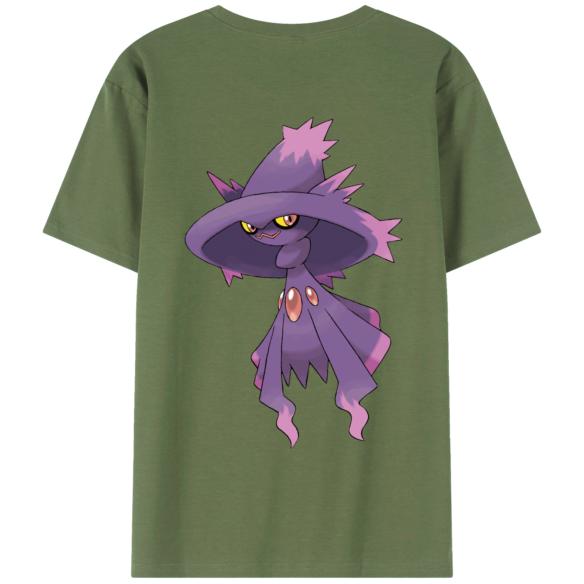 （画像用） ポケットモンスター Pokémon 綿100％ メンズ半袖Tシャツ（バックプリント） 通気性